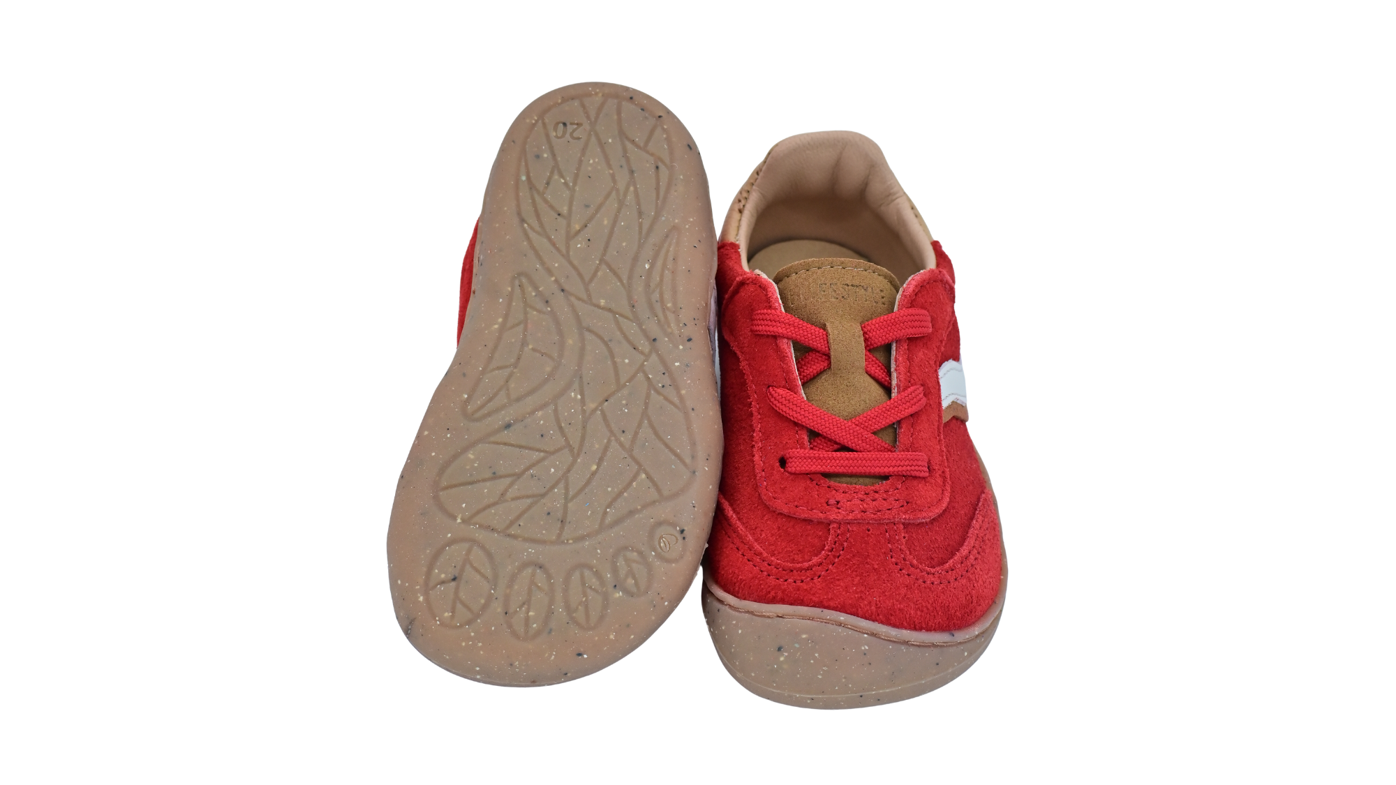 Barfußschuh mit profilierter, flexibler Sohle, Ansicht von unten