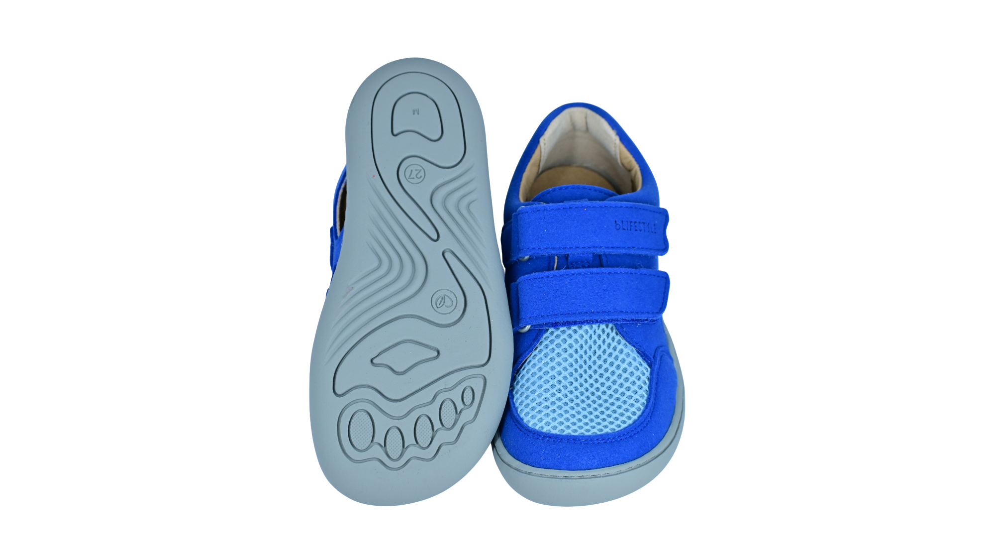 Barfußsandale mit profilierter, flexibler Sohle, Ansicht von unten