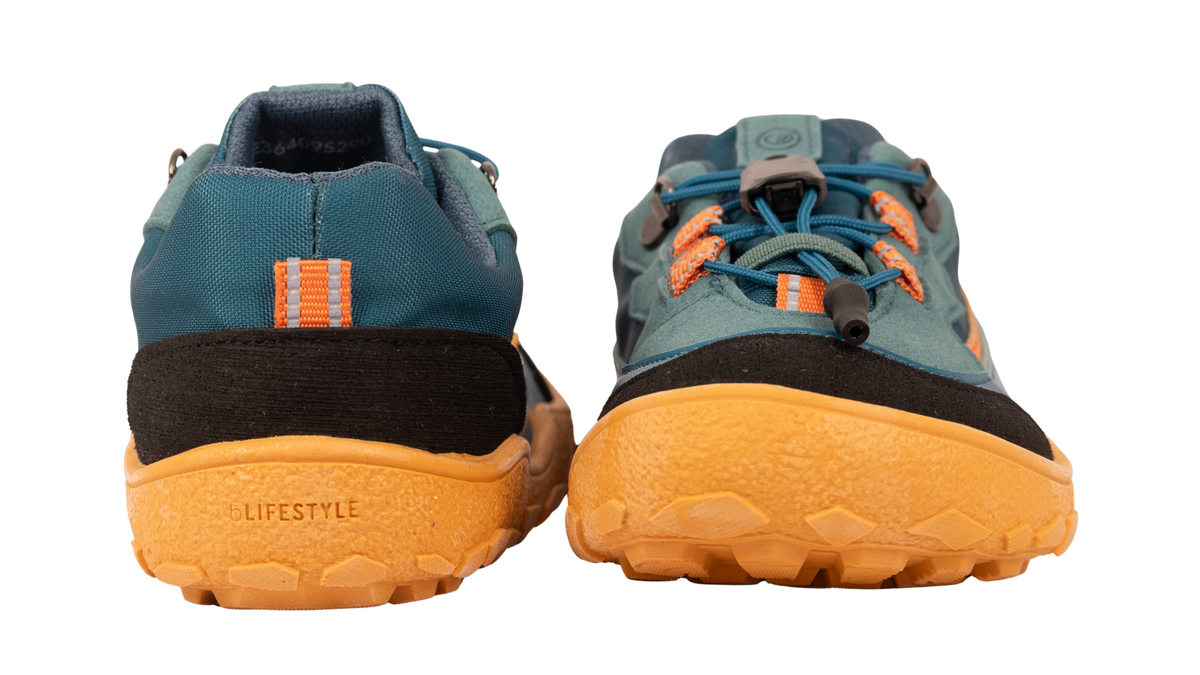 Barfußschuhe als Paar mit geschlossener Ferse, Rückansicht